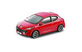 Peugeot  - 207 2007 red - 1:43 - Bburago - 30141r - bura30141r | The Diecast Company
