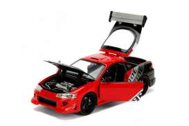 Mitsubishi  - Eclipse 1995 red/black/silver - 1:24 - Jada Toys - 99103r - jada99103r | The Diecast Company