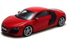 Audi  - R8 2008 red/black - 1:64 - Bburago - 59001r - bura59001r | The Diecast Company