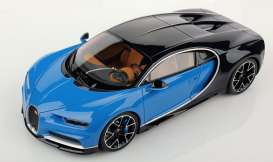 Bugatti  - Chiron blue/black - 1:12 - Kyosho - KSR8664BL - kyoKSR8664BL | The Diecast Company