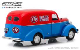 Chevrolet  - Panel Truck 1939 blue/red - 1:24 - GreenLight - 85022 - gl85022 | The Diecast Company