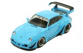 Porsche  - blue - 1:43 - IXO Models - moc211 - ixmoc211 | The Diecast Company