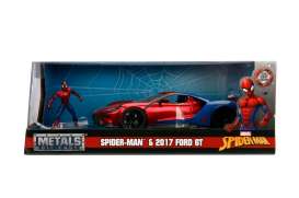 Ford  - GT *Spiderman* 2017 red/blue - 1:24 - Jada Toys - 99725 - jada253225002 | The Diecast Company