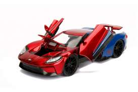 Ford  - GT *Spiderman* 2017 red/blue - 1:24 - Jada Toys - 99725 - jada253225002 | The Diecast Company