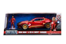 Chevrolet  - Camaro *Iron Man* 2016 red/gold - 1:24 - Jada Toys - 99724 - jada253225003 | The Diecast Company