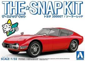 Toyota  - 2000GT red - 1:32 - Aoshima - 05628 - abk05628 | The Diecast Company