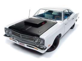 Plymouth  - Roadrunner 1969 white/black - 1:18 - Auto World - amm1147 - AMM1147 | The Diecast Company