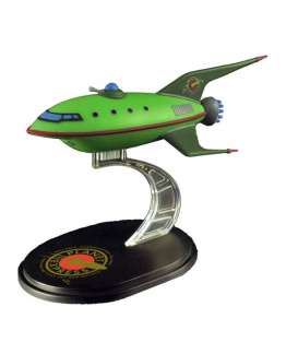 Futurama  - Planet Express Ship Model  green - Magazine Models - Futurama - magFUTURAMA | The Diecast Company