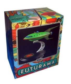 Futurama  - Planet Express Ship Model  green - Magazine Models - Futurama - magFUTURAMA | The Diecast Company
