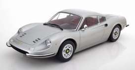 Ferrari  - 246 GT Dino 1973 silver - 1:12 - KK - Scale - DC120023 - kkdc120023 | The Diecast Company