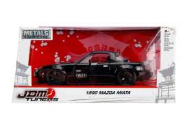 Mazda  - Miata 1990 glossy black - 1:24 - Jada Toys - 30936 - jada30936bk | The Diecast Company