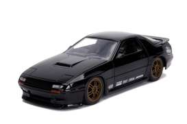 Mazda  - RX-7 1985 glossy black - 1:24 - Jada Toys - 30425 - jada30425bk | The Diecast Company