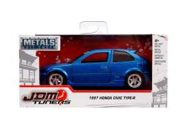 Honda  - Civic EK Type R 1997 metallic blue - 1:32 - Jada Toys - 30487 - jada30487b | The Diecast Company