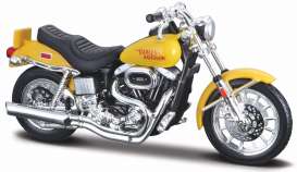 Harley Davidson  - 1977 yellow - 1:18 - Maisto - 18866 - mai18866 | The Diecast Company