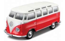 Volkswagen  - T1 Samba bus red/white - 1:43 - Maisto - 0032r - mai21001-0032r | The Diecast Company