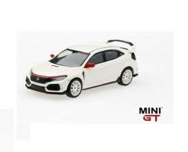 Honda  - Civic Type R (FK8) 2017 white - 1:64 - Mini GT - mgt00010L - MGT00010lhd | The Diecast Company