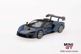 McLaren  - blue - 1:64 - Mini GT - mgt00013R - MGT00013rhd | The Diecast Company