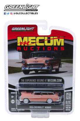 Chevrolet  - Nomad 1955 grey/coral - 1:64 - GreenLight - 37170A - gl37170A | The Diecast Company