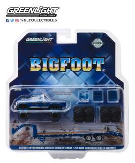 Ford  - F250 Monster Truck 1974 blue - 1:64 - GreenLight - 30054 - gl30054 | The Diecast Company