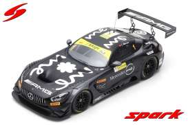Mercedes Benz  - AMG GT3 2018 black/yellow - 1:43 - Spark - SA163 - spaSA163 | The Diecast Company