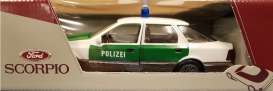 Ford  - Scorpio *Polizei* white/green - 1:24 - Schabak - 1500 - schabak1500POL | The Diecast Company