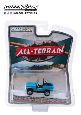 Ford  - Bronco 1967 teal - 1:64 - GreenLight - 35130A - gl35130A | The Diecast Company