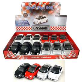 Fiat  - 500 2007 various - 1:36 - Kinsmart - 5345D - KT5345D | The Diecast Company