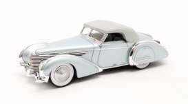 Delahaye  - 145 V12 1946 blue metallic - 1:43 - Matrix - 40408-022 - MX40408-022 | The Diecast Company