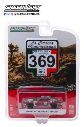 Ford  - Mustang Mach 1 1969 red/black - 1:64 - GreenLight - 13240D - gl13240D | The Diecast Company