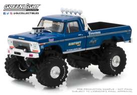 Ford  - F250 Monster Truck 1974 blue/green - 1:43 - GreenLight - 86097 - gl86097GM | The Diecast Company