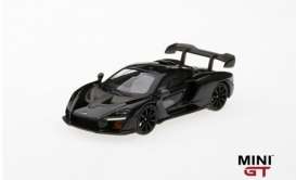McLaren  - *Senna* 2018 onyx black - 1:64 - Mini GT - mgt00020R - MGT00020rhd | The Diecast Company