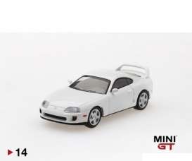 Toyota  - Supra JZA80 white - 1:64 - Mini GT - mgt00014L - MGT00014lhd | The Diecast Company