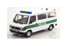 Mercedes Benz  - 208D Bus *Polizei* 1988 white/green - 1:18 - KK - Scale - 180292 - kkdc180292 | The Diecast Company