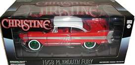 Plymouth  - Fury *Christine* 1958 red/white - 1:24 - GreenLight - 84082 - gl84082GM | The Diecast Company
