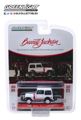 Jeep  - CJ-7 1981 white - 1:64 - GreenLight - 37180E - gl37180E | The Diecast Company