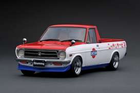 Nissan  - Sunny Truck Long white/red - 1:18 - Ignition - IG1435 - IG1435 | The Diecast Company