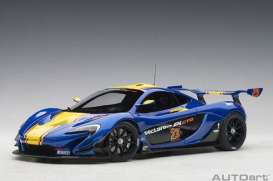 McLaren  - P1 GTR blue/yellow - 1:18 - AutoArt - 81542 - autoart81542 | The Diecast Company