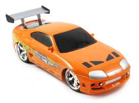 Toyota  - Supra F&F *Radio Control* 1995 orange - 1:16 - Jada Toys - 97582 - jada9397582314R04 | The Diecast Company
