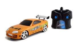 Toyota  - Supra F&F *Radio Control* 1995 orange - 1:24 - Jada Toys - 97602 - jada253203021 | The Diecast Company