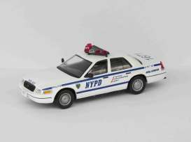 Ford  - Crown Victoria white/blue - 1:43 - Magazine Models - Pow015 - MagPow015 | The Diecast Company