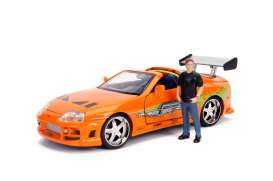 Toyota  - Supra F&F 1995 orange - 1:24 - Jada Toys - 30699 - jada30699 | The Diecast Company