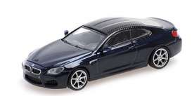 BMW  - M6 Coupé 2015 blue - 1:87 - Minichamps - 870027302 - mc870027302 | The Diecast Company