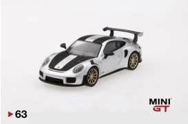 Porsche  - 991 Turbo silver - 1:64 - Mini GT - mgt00063R - MGT00063rhd | The Diecast Company