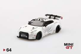 LB Works Nissan - GT-R R35 white - 1:64 - Mini GT - mgt00064L - MGT00064lhd | The Diecast Company