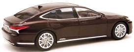 Lexus  - LS500h red/brown - 1:43 - Kyosho - 03686sa - kyo3686sa | The Diecast Company