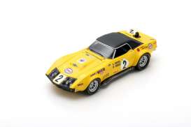 Chevrolet  - Corvette 1970 yellow - 1:43 - Spark - s2949 - spas2949 | The Diecast Company