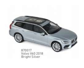 Volvo  - V60 2018 silver - 1:43 - Norev - 870017 - nor870017 | The Diecast Company