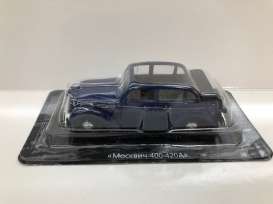 Moskvitch  - 400-420A Cabriolet dark blue - 1:43 - Magazine Models - magrus005 | The Diecast Company