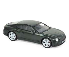 Bentley  - Continental GT 2018 green - 1:43 - Norev - 270322 - nor270322 | The Diecast Company