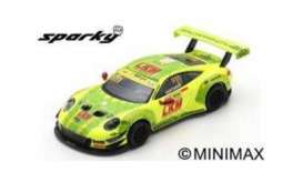 Porsche  - 911 GT3 2018 green/yellow - 1:64 - Spark - Y127 - spaY127 | The Diecast Company